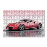 Cakapuzzle Alfa Romeo 4C Concept Kırmızı Otomobil Görseli 120 Parça Ahşap Puzzle
