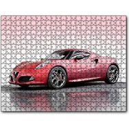 Cakapuzzle Alfa Romeo 4c Concept Kırmızı Otomobil Görseli Mdf 500 Parça Puzzle