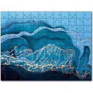 Cakapuzzle Altın Damarlı Mavi Doku 500 Parça Puzzle