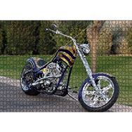 Cakapuzzle Altın ve Lacivert Chopper Motorsiklet 1000 Parça Puzzle