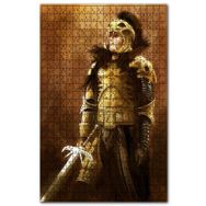 Cakapuzzle Altın Zırhlı Savaşçı ve Kılıcı Ahşap 255 Parça Puzzle