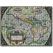 Cakapuzzle Amerikanın İlk Haritası 1570 Görsel Mdf 120 Parça Puzzle