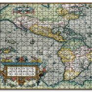 Cakapuzzle Amerikanın İlk Haritası 1570 Görsel Mdf 255 Parça Puzzle
