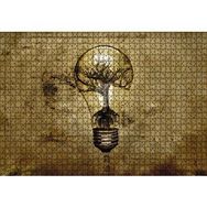 Cakapuzzle Ampul ve İçinde İhtiyar Ağaç 120 Parça Ahşap Puzzle