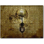 Cakapuzzle Ampul ve İçinde İhtiyar Ağaç Mdf 255 Parça Puzzle