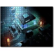 Cakapuzzle Anakart Üzerinde Çalışmalar Mdf 120 Parça Puzzle