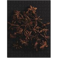Cakapuzzle Anason Çiçekleri Karanlık Arkaplan Mdf 120 Parça Puzzle