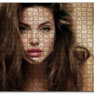Cakapuzzle Angelina Jolie Baygın Bakış Mdf 120 Parça Puzzle