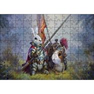 Cakapuzzle Animasyon Tavşan Şovalye Görseli 120 Parça Ahşap Puzzle