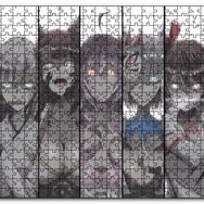 Cakapuzzle Anime Karakteri Kızlar Bir Arada Mdf 1000 Parça Puzzle