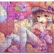 Cakapuzzle Anime Karakteri Şapkalı Kız ve Oyuncakları Mdf 500 Parça Puzzle
