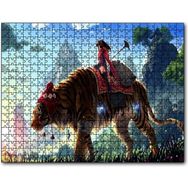Cakapuzzle Anime Kız ve Dev Kaplan 120 Parça Puzzle