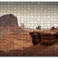 Cakapuzzle Anıt Vadisi Kızılderili Atlılar Görseli Mdf 1000 Parça Puzzle