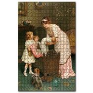 Cakapuzzle Anne Küçük Kızları ve Bebek Ahşap 255 Parça Puzzle