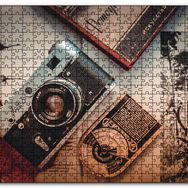 Cakapuzzle Antika Fotoğraf Makinesi ve Fotoğraflar Mdf 500 Parça Puzzle