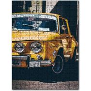 Cakapuzzle Antika Sarı Otomobil Yarım Plan Mdf 500 Parça Puzzle