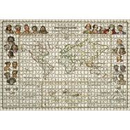 Cakapuzzle Antropolojik Eski Dünya Haritası 120 Parça Ahşap Puzzle