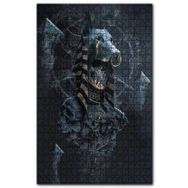 Cakapuzzle Anubis Kurukafalar ve Halkalı Doberman Ahşap 255 Parça Puzzle