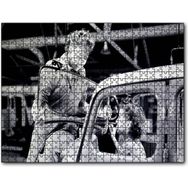 Cakapuzzle Araç Üretiminde Kadın Eli Eski Görsel Mdf 120 Parça Puzzle