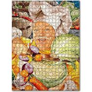 Cakapuzzle Aşçı ve Sebze Yemeği Görseli Ahşap 255 Parça Puzzle
