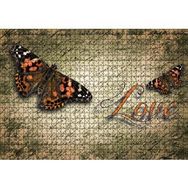 Cakapuzzle Aşk Yazılı Kelebekler 1000 Parça Puzzle