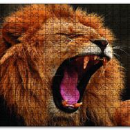 Cakapuzzle Aslan Esneyen Mdf 120 Parça Puzzle