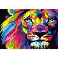 Cakapuzzle Aslan Pastel Renkli Artwork Mdf 120 Parça Puzzle