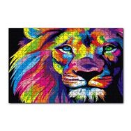 Cakapuzzle Aslan Pastel Renkli Artwork Puzzle