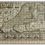 Cakapuzzle Aslan Şeklinde Eski Belçika Haritası Mdf 120 Parça Puzzle