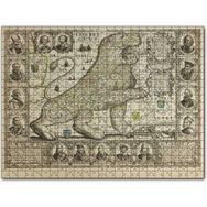 Cakapuzzle Aslan Şeklinde Eski Belçika Haritası Mdf 255 Parça Puzzle