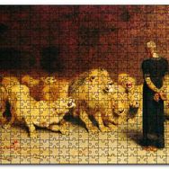Cakapuzzle Aslan Terbiyecisi ve Aslanlar Mdf 255 Parça Puzzle