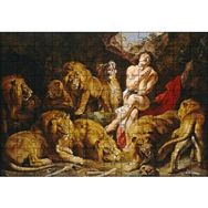 Cakapuzzle Aslanlara Atılan Daniel Yakarışı 120 Parça Puzzle