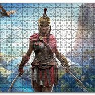 Cakapuzzle Assassins Creed Kadın Suikastçi Nehir ve Dağlar Mdf 1000 Parça Puzzle