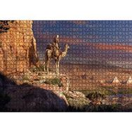 Cakapuzzle Assassins Creed Piramitler Suikastçi ve Devesi Mdf 1000 Parça Puzzle