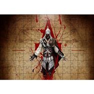 Cakapuzzle Assassins Creed Suikastçi ve Leonardo Çizimi 120 Parça Ahşap Puzzle