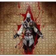 Cakapuzzle Assassins Creed Suikastçi ve Leonardo Çizimi Mdf 120 Parça Puzzle