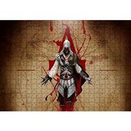 Cakapuzzle Assassins Creed Suikastçi ve Leonardo Çizimi Mdf 500 Parça Puzzle