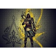 Cakapuzzle Assassins Creed Suikastçi ve Sarı Dalgalar 120 Parça Ahşap Puzzle