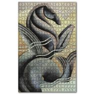 Cakapuzzle At Başlı Balık Kuyruklu Efsanevi Yaratık Ahşap 255 Parça Puzzle