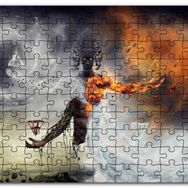 Cakapuzzle Ateş Toprak Su ve Rüzgar Büyücü Mdf 255 Parça Puzzle