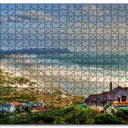 Cakapuzzle Atlantik Okyanusunda Sahil Kasabası Mdf 1000 Parça Puzzle