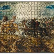 Cakapuzzle Atlı Savaşçılar Mdf 120 Parça Puzzle