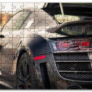 Cakapuzzle Audi R8 Siyah Modifiye Otomobil Görseli Mdf 120 Parça Puzzle