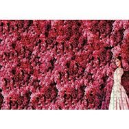 Cakapuzzle Audrey Hepburn Kırmızı Çiçekler Önünde Puzzle