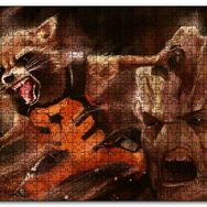 Cakapuzzle Avengers Guardians Groot Rocket Mdf 120 Parça Puzzle