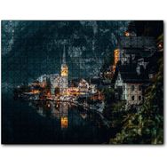 Cakapuzzle Avusturya Hallstatt Akşamüzeri Manzarası Mdf 120 Parça Puzzle