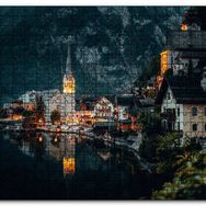 Cakapuzzle Avusturya Hallstatt Akşamüzeri Manzarası Mdf 255 Parça Puzzle