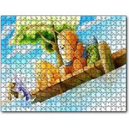 Cakapuzzle Ayı Bubu Balık Tutuyor Mdf 1000 Parça Puzzle
