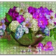 Cakapuzzle Bahar Çiçekler Tabakta Ahşap 500 Parça Puzzle