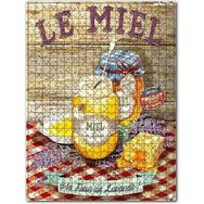 Cakapuzzle Bal ve Arılar Ahşap Zeminde Afişi Görseli 120 Parça Puzzle